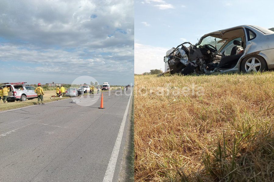 Un accidente en Ruta Nacional 34 dejó al conductor de un auto con graves lesiones