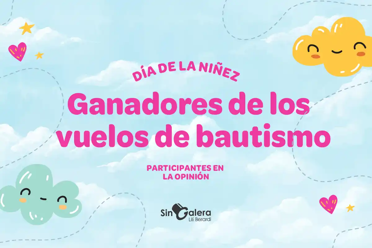Día de la niñez: estos son los ganadores de los vuelos de bautismo