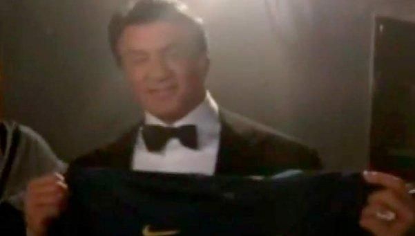 Stallone posó con la camiseta de Boca