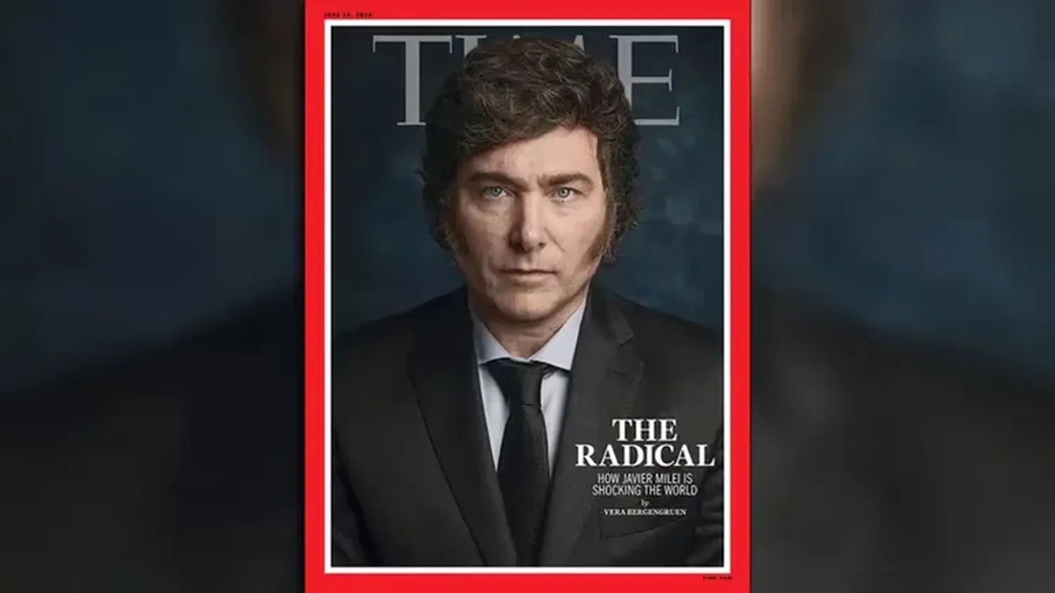 El presidente Javier Milei ocupa la tapa de la última edición de Time