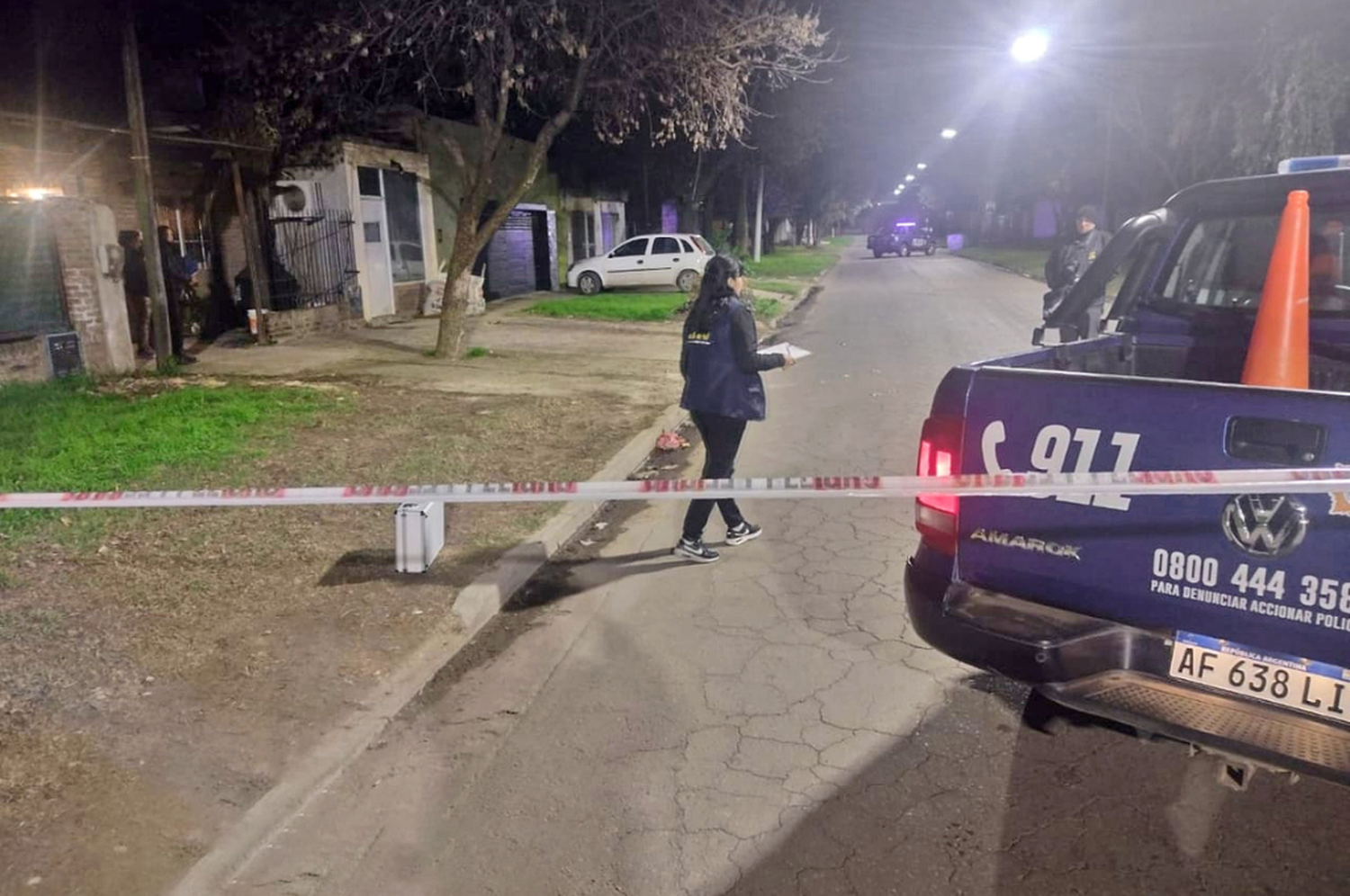 Feroz balacera sobre el frente de una casa en el oeste de Granadero Baigorria.