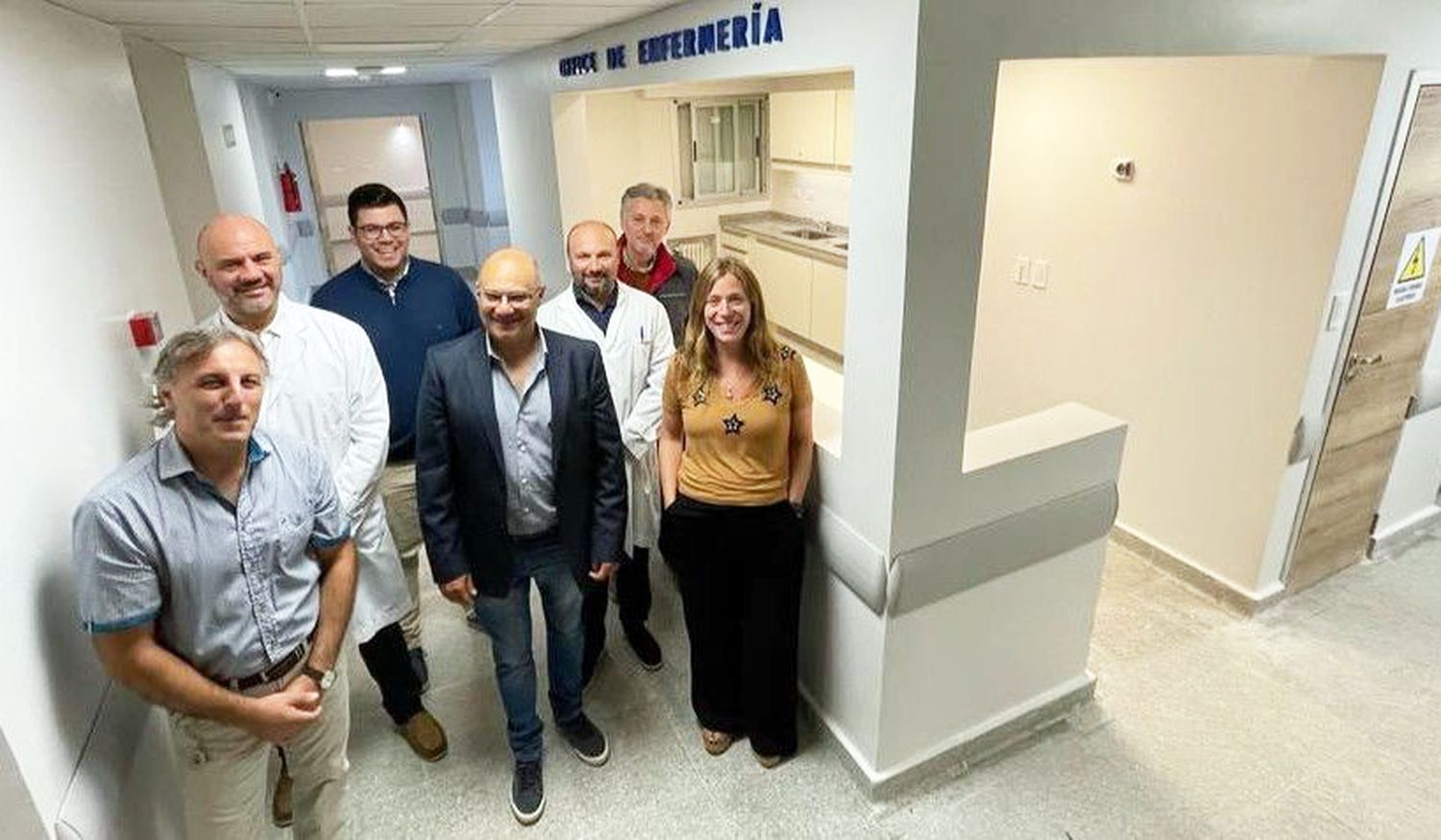 Habilitado. El tercer piso del hospital, en una ceremonia con la presencia de Esteban Reino
