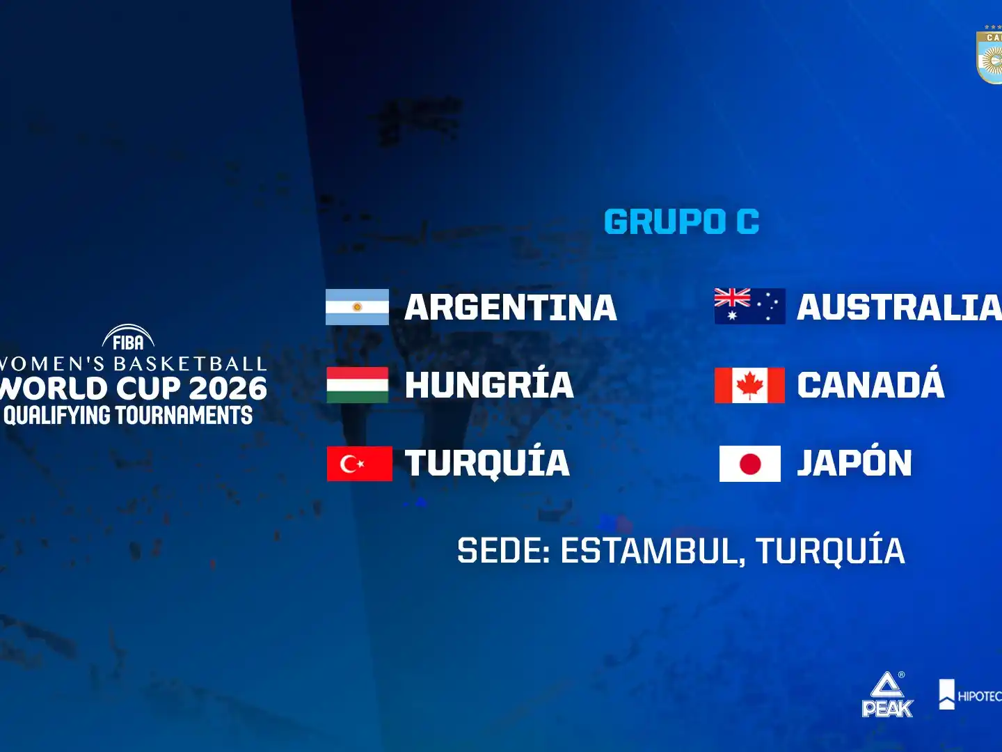 Argentina formará parte del Grupo C con sede en Berlín.Foto:FIBA