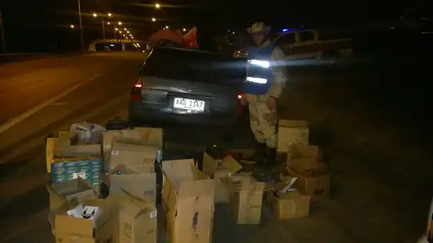 Sorprenden a un uruguayo con mercadería “flojita de papeles” 