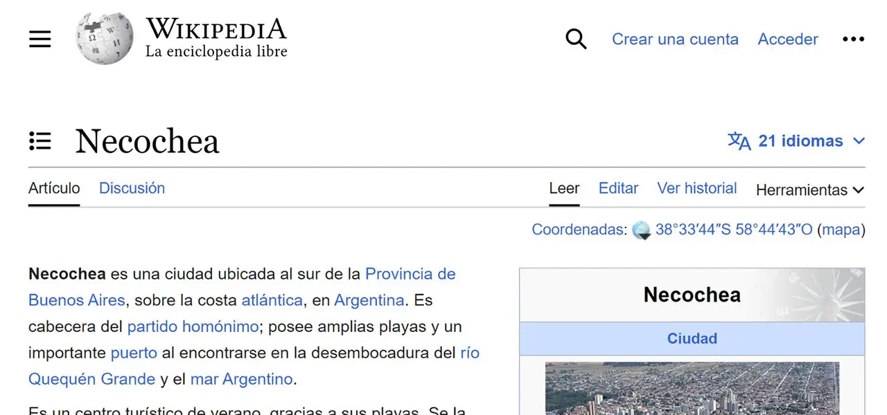 Wikipedia llega a Necochea y brindará una capacitación para actualizar información