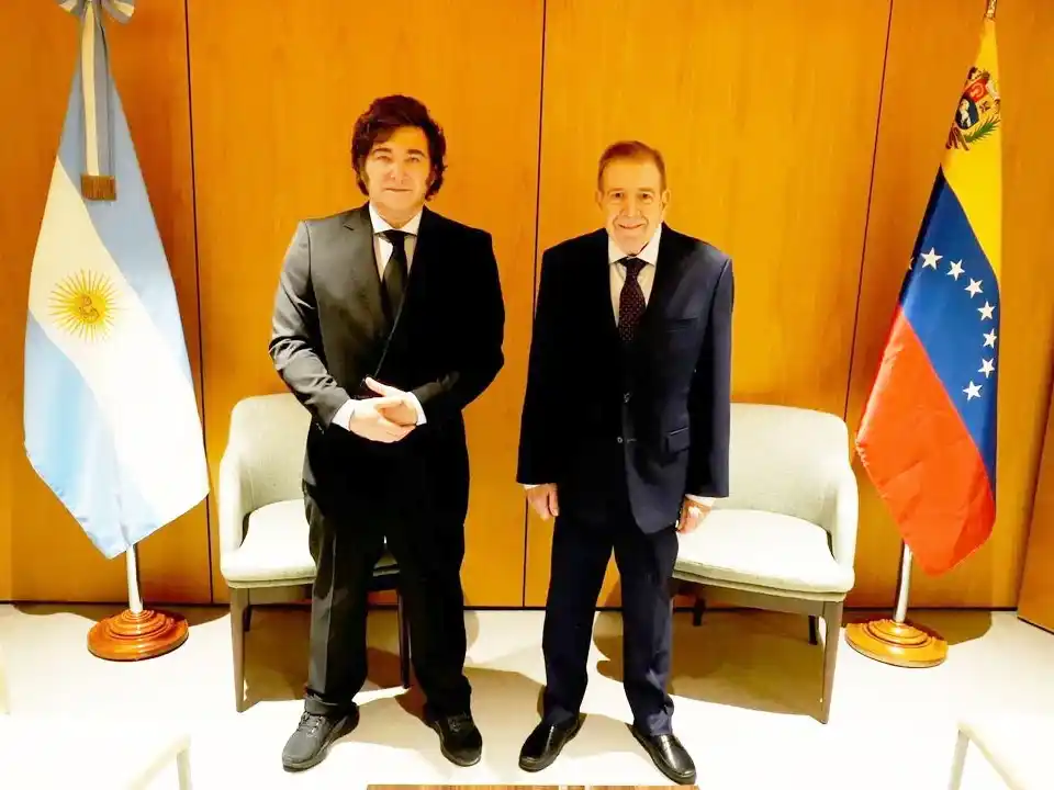 Javier Milei se reunió con Edmundo González Urrutia en Madrid