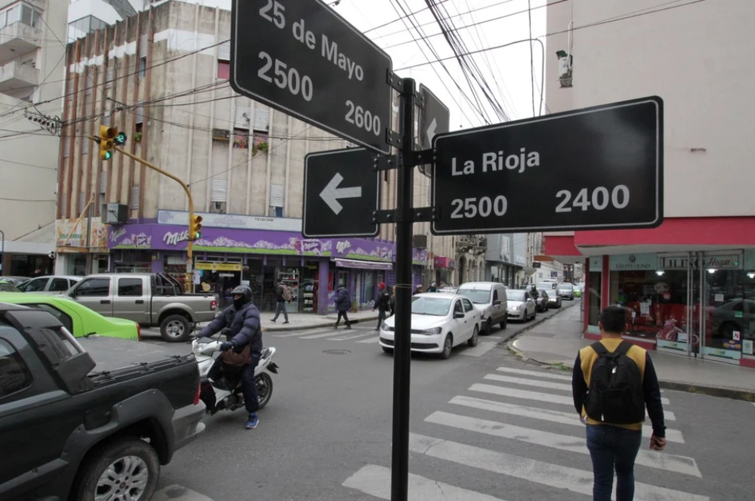 Ocurrió en La Rioja y 25 de Mayo, por la noche. Créditos: Guillermo Di Salvatore