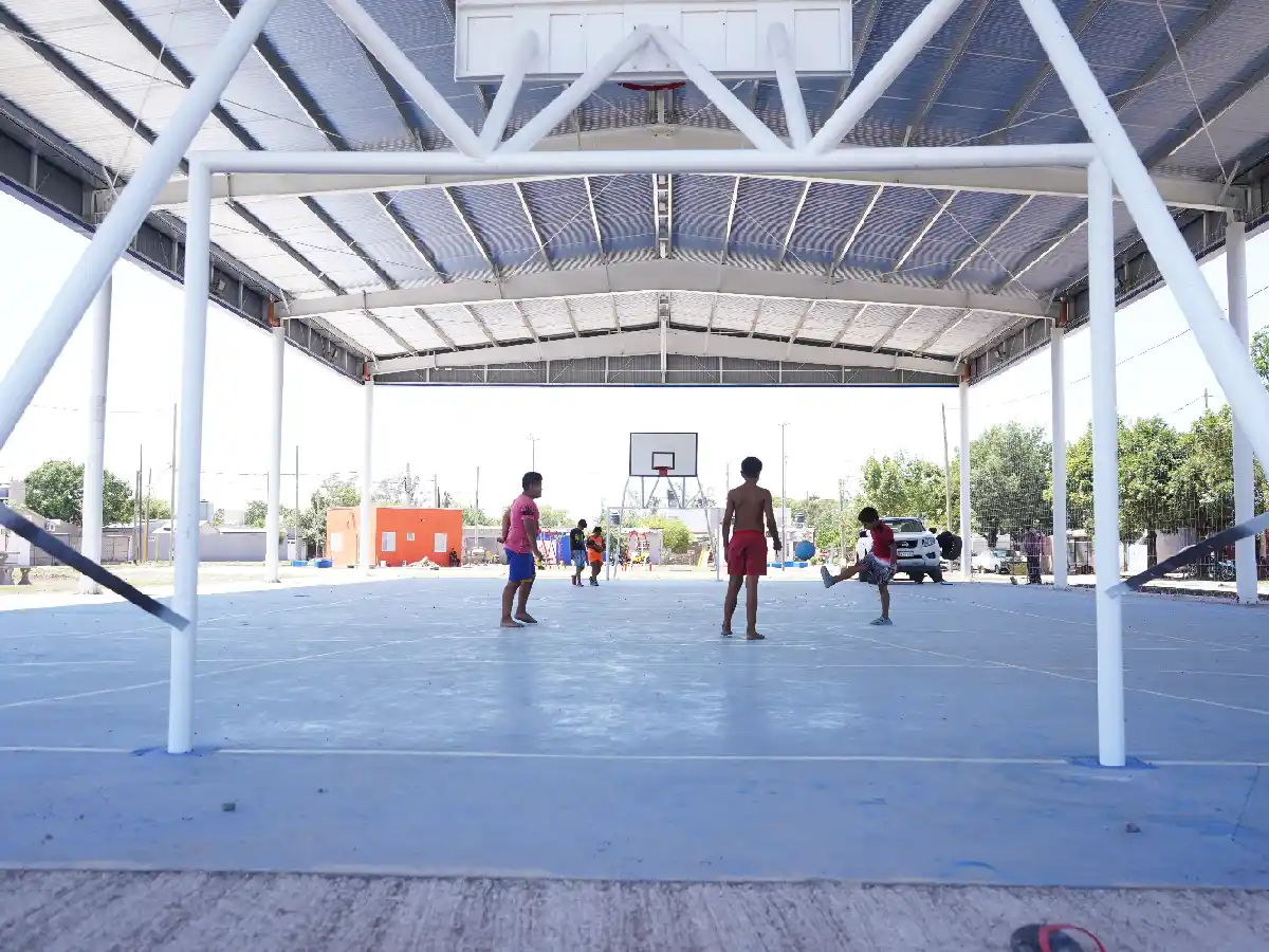 Así es el Polideportivo Social que mañana se inaugurará en barrio Parque  