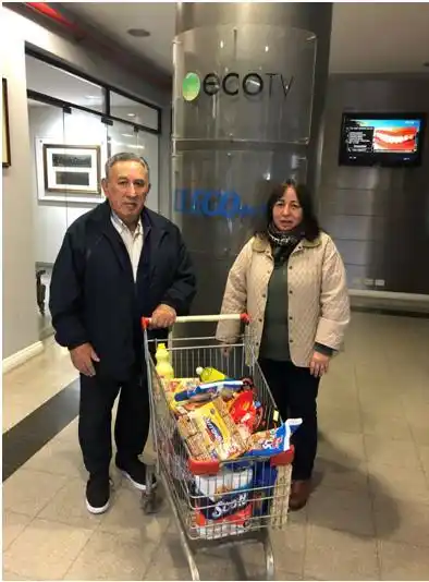 Entregamos otro carro lleno de mercadería