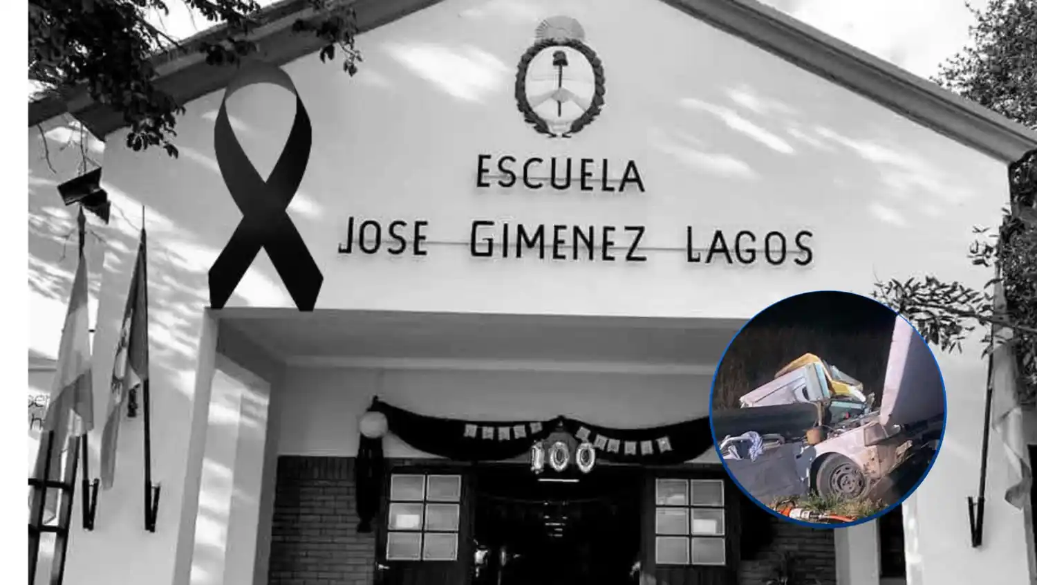 Dolor en Arroyito. Despidieron al padre y a sus tres hijos tras el trágico choque en la ruta 19