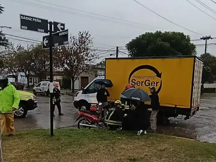 Siniestro con un joven lesionado.