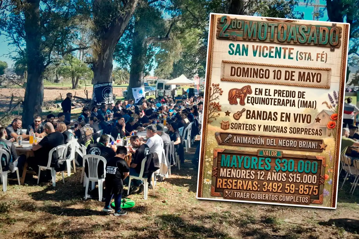 Todo listo en San Vicente para la segunda edición del Motoasado: “Vengan a pasar un lindo domingo en familia”