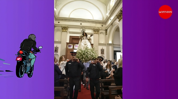 Día de la Virgen del Socorro: Juanita seguirá la procesión con Motocam