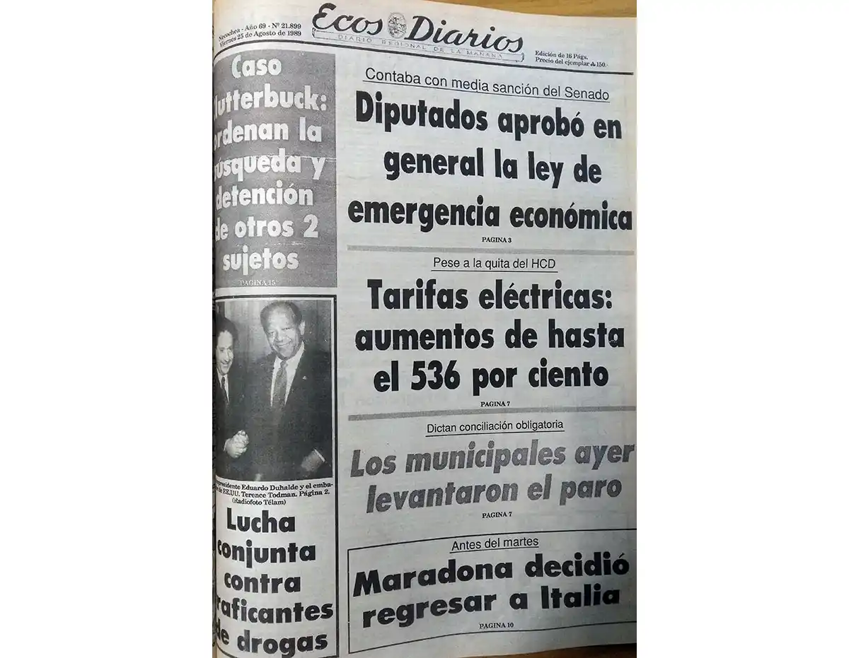 Viernes 25 de agosto de 1989
