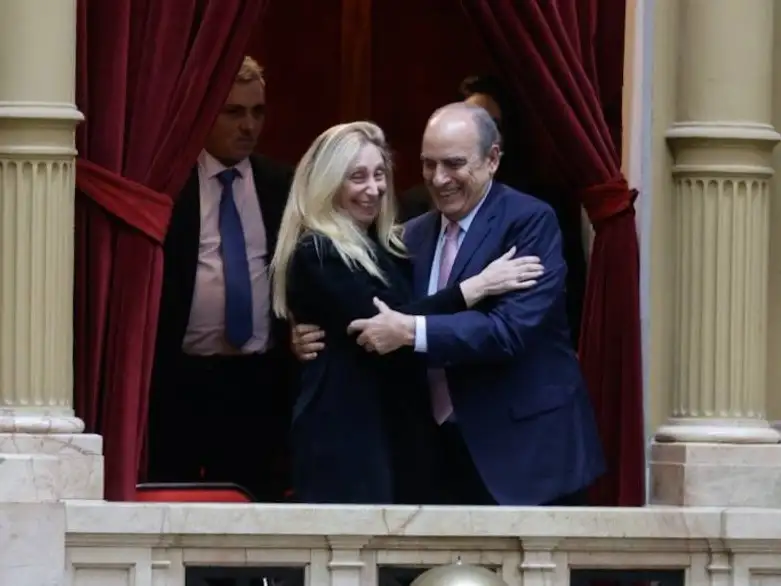 Karina Milei y Guillermo Francos. Foto: Gentileza