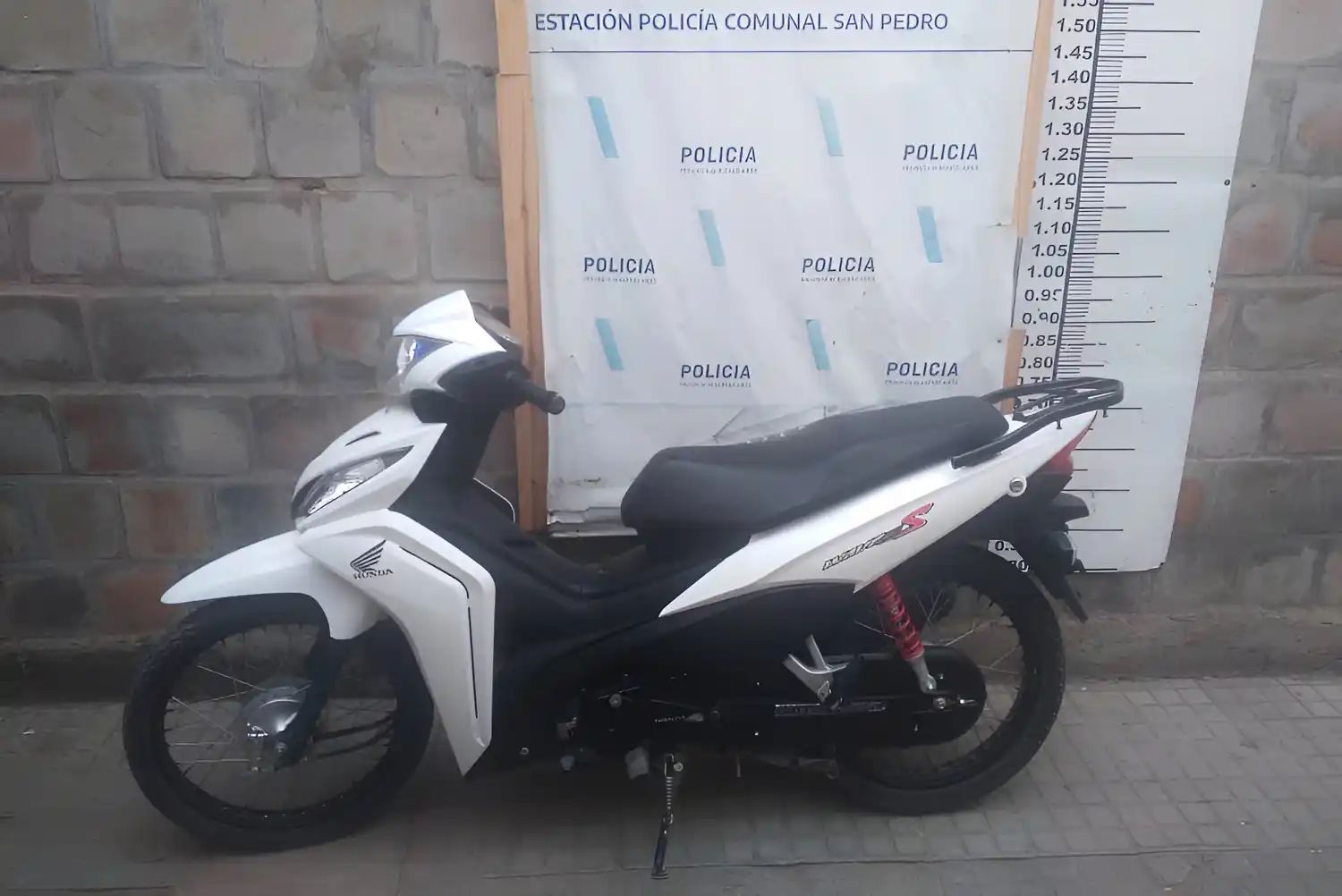 La moto quedó a disposición de la Justicia.