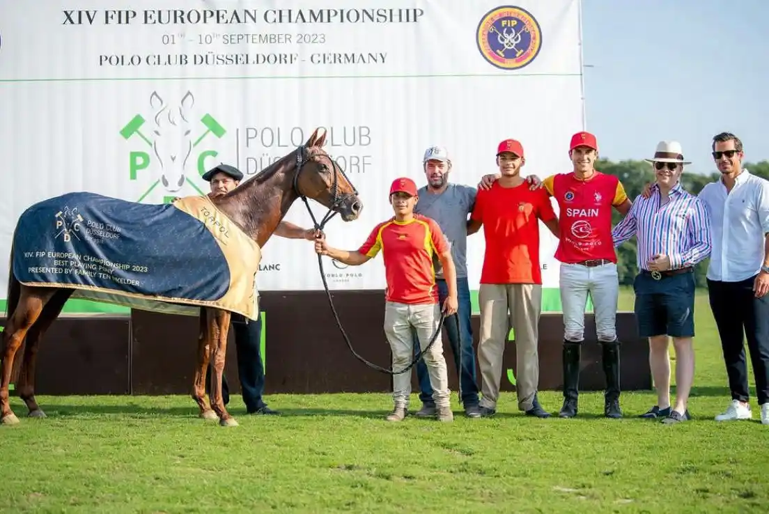 El polista Manuel López se coronó campeón jugando para España