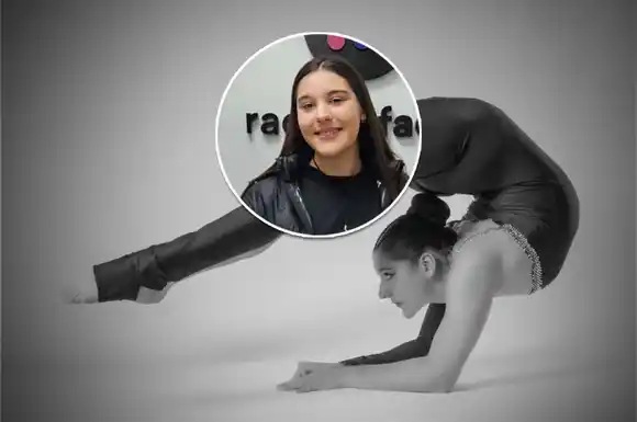 Berenice Martoglio joven contorsionista de la región: “el escenario no me pone nerviosa, porque es mi lugar en el mundo"