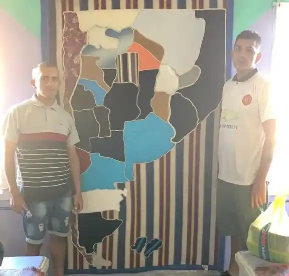 Internos del Penal de Barker confeccionaron un mapa para personas no videntes