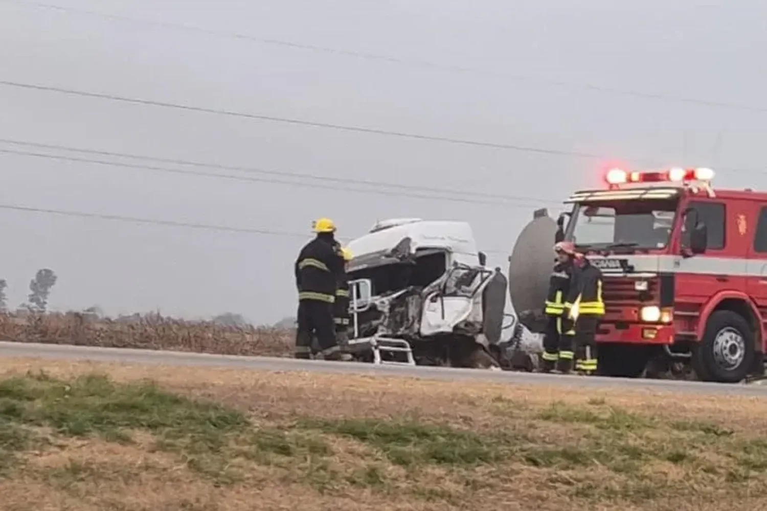 Otra tragedia: dos muertos en un choque frontal en la ruta 1, cerca de Brinkmann