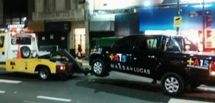 Elecciones 2015: Grúa de Macri llevó al corralón camioneta de Massa