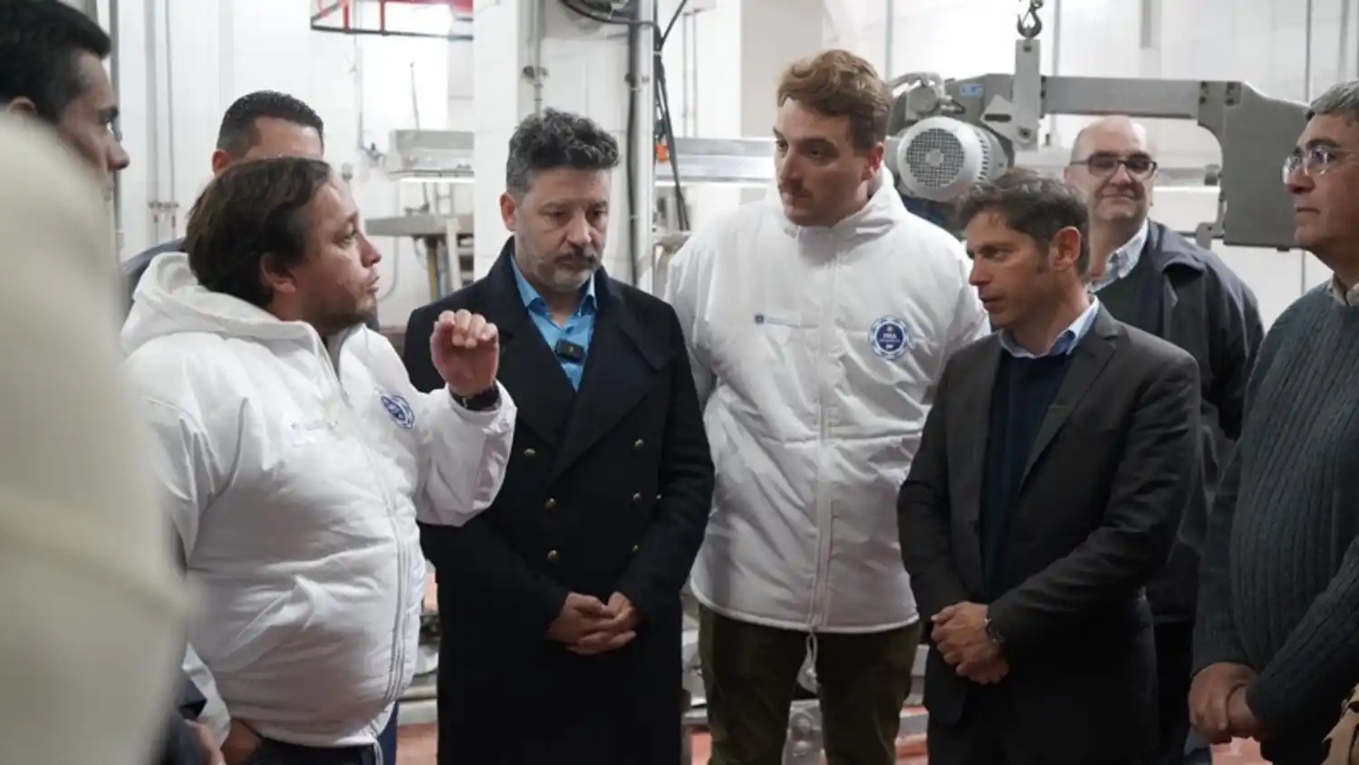 A la inauguración de la planta frigorífica asistió el gobernador Axel Kicillof y el intendente de Merlo, Gustavo Menéndez.