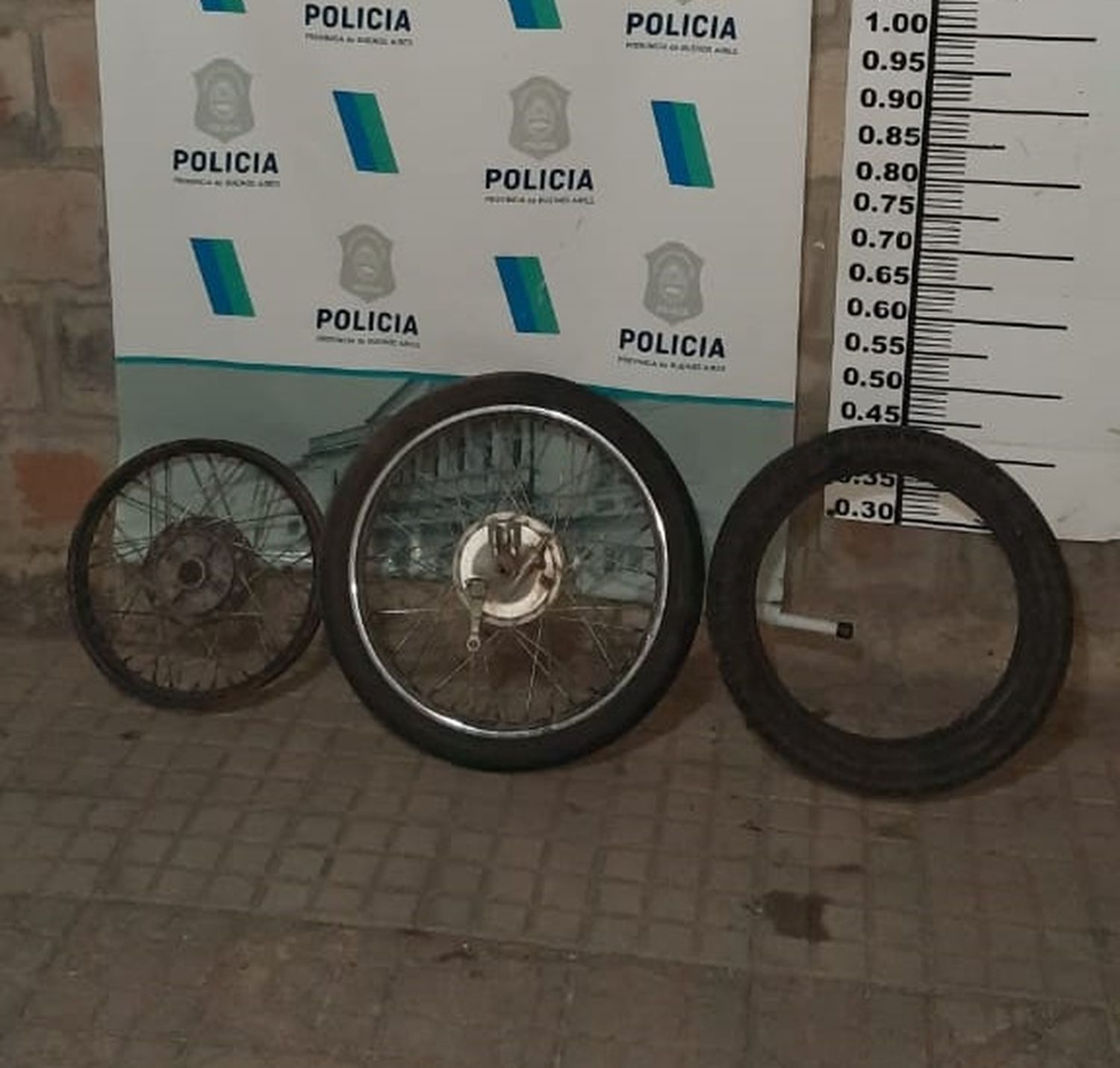 Robó dos ruedas de moto y lo aprehendieron a las pocas cuadras
