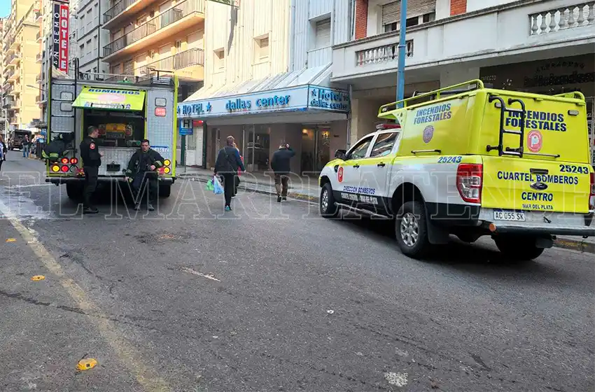 Otro incendio en un hotel céntrico de Mar del Plata
