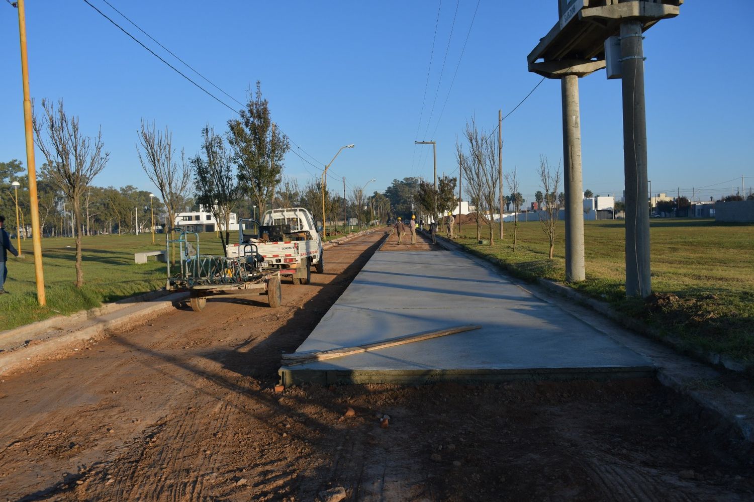 Esta tercera etapa contempla la pavimentación con hormigón de más de 5.500 m².