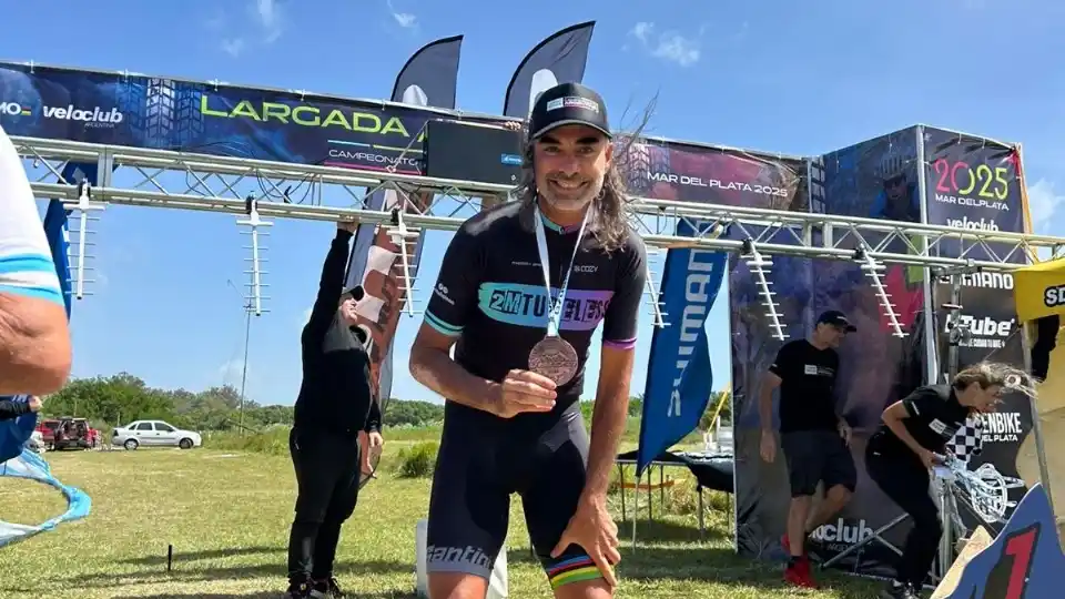 El tresarroyense Martín Alarcón terminó tercero y cuarto en las competencias nacionales de “Gravel” y de “Rural Bike”