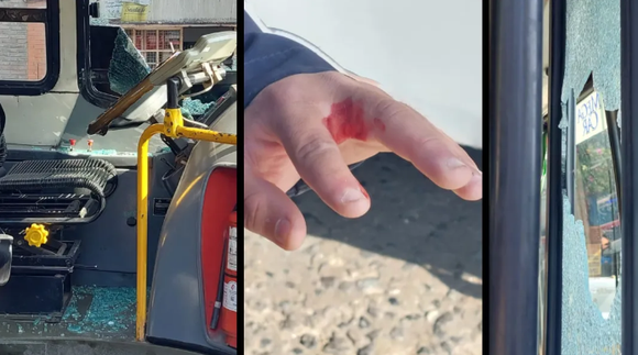 Santa Fe: un vendedor ambulante arrojó un ladrillo a un colectivo porque no lo dejaron subir