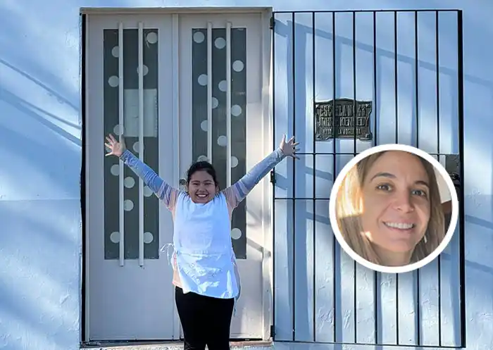 Catalina y la seño Anita vuelven a la Escuela 43 de Paraje La Josefina