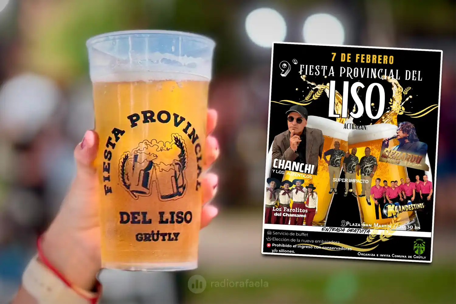 Con entrada gratuita, Grütly tiene todo listo para la 9° Fiesta Provincial del Liso: "Queremos que estén cómodos"