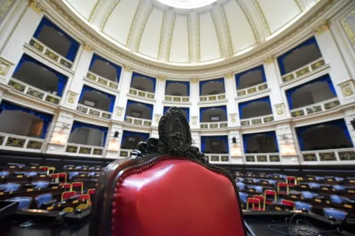 El recinto de la Cámara de Diputados bonaerense.