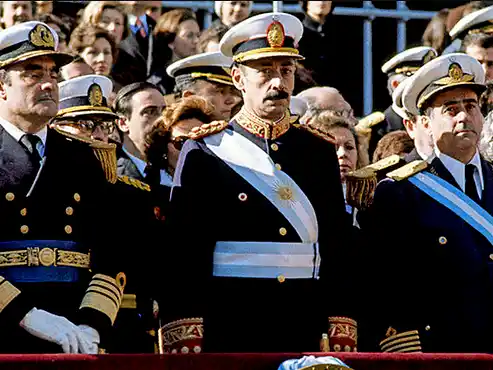 Golpe de Estado. La Junta Militar que asumió el 24 de marzo de 1976. Imagen: Casa Rosada.