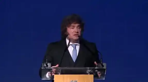 El presidente en el evento del VALO, en el Malba.