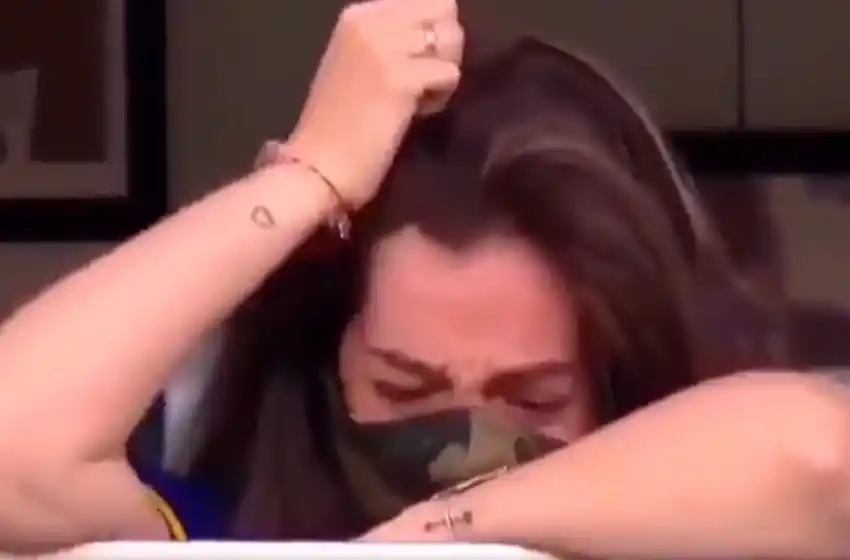 Dalma, conmovida en el palco de Maradona: la emotiva dedicatoria de los jugadores de Boca en el primer gol a Newells