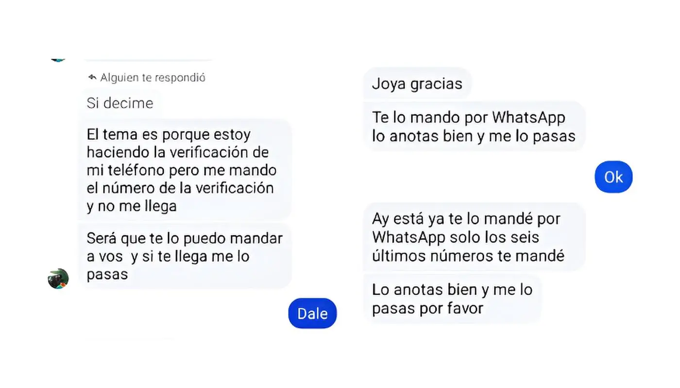 Una vecina mostró cómo reaccionó ante un intento de estafa.
