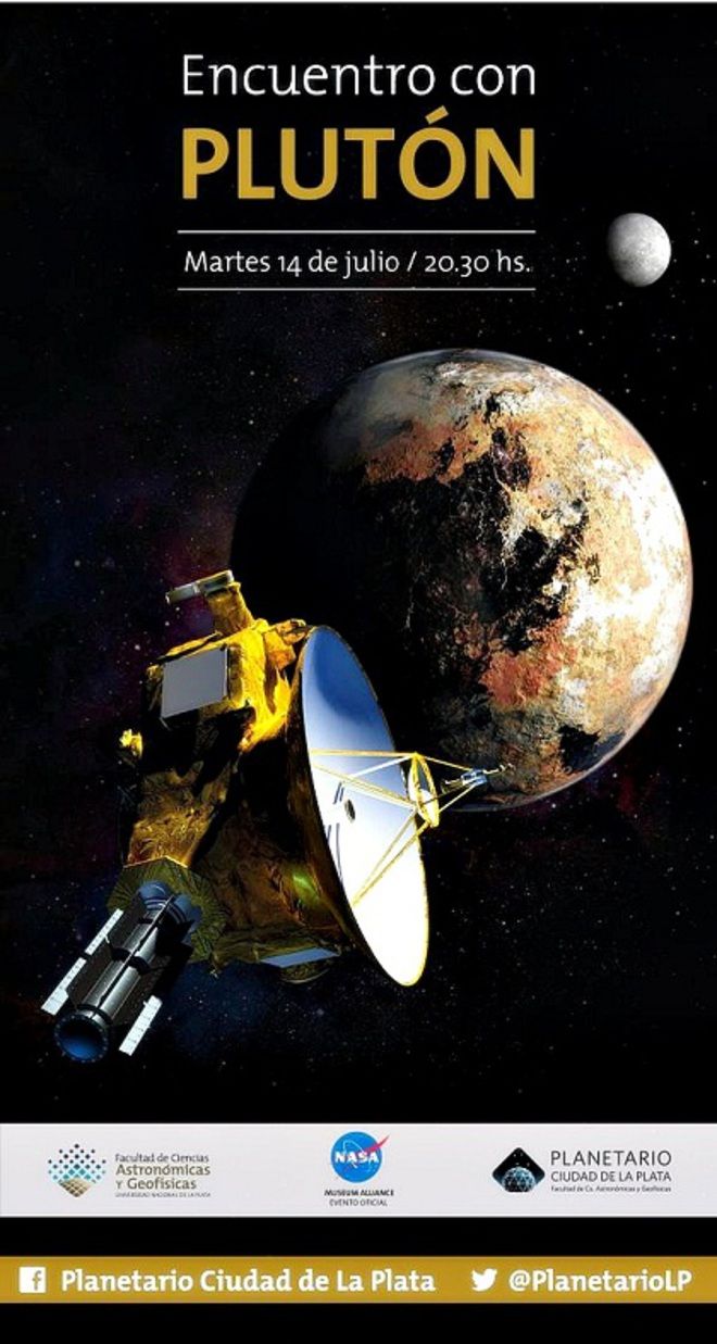  La Plata: El Planetario transmitirá la histórica llegada de "New Horizons" a Plutón