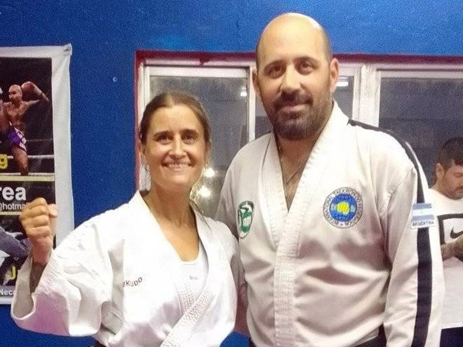 Rosa Parson y Carlos Correa