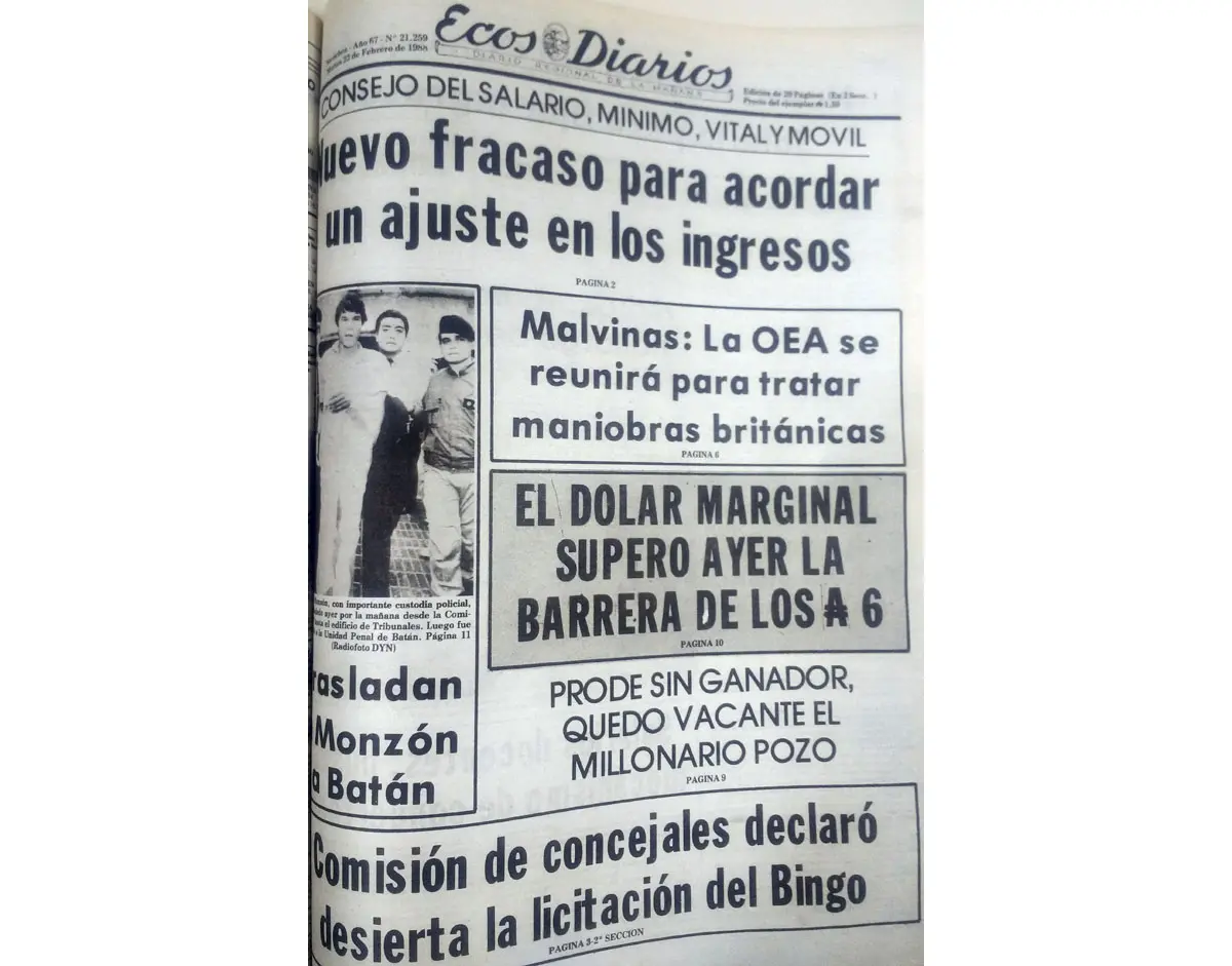 Martes 23 de febrero de 1988