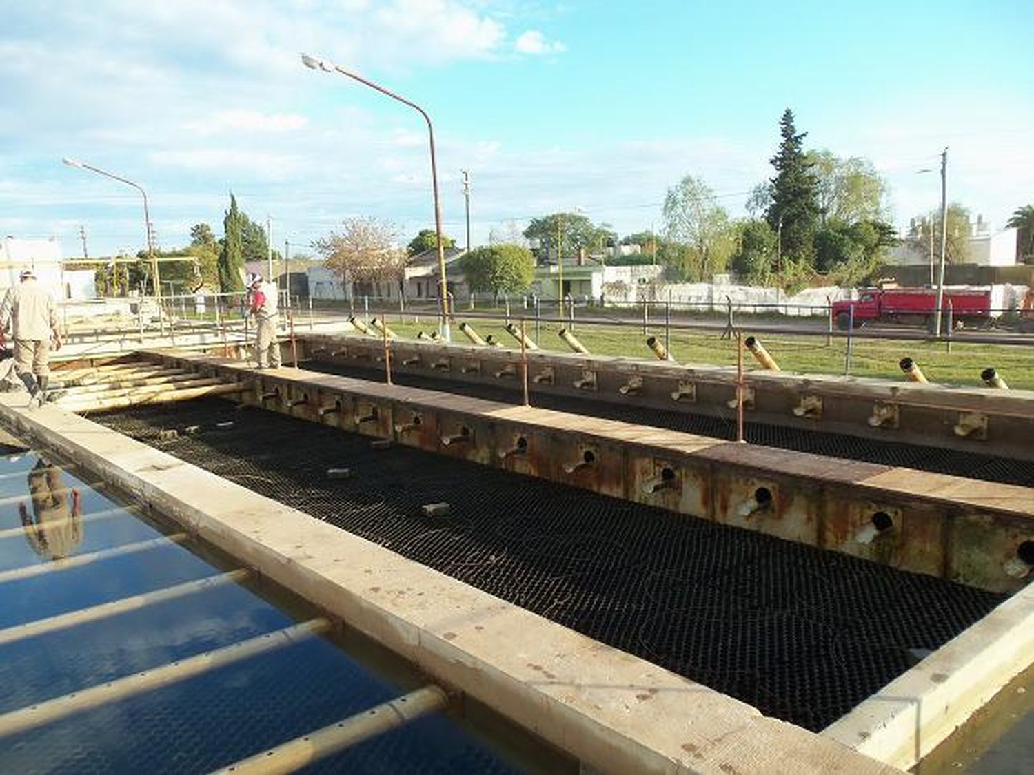 Trabajan en el mejoramiento de la planta potabilizadora de agua