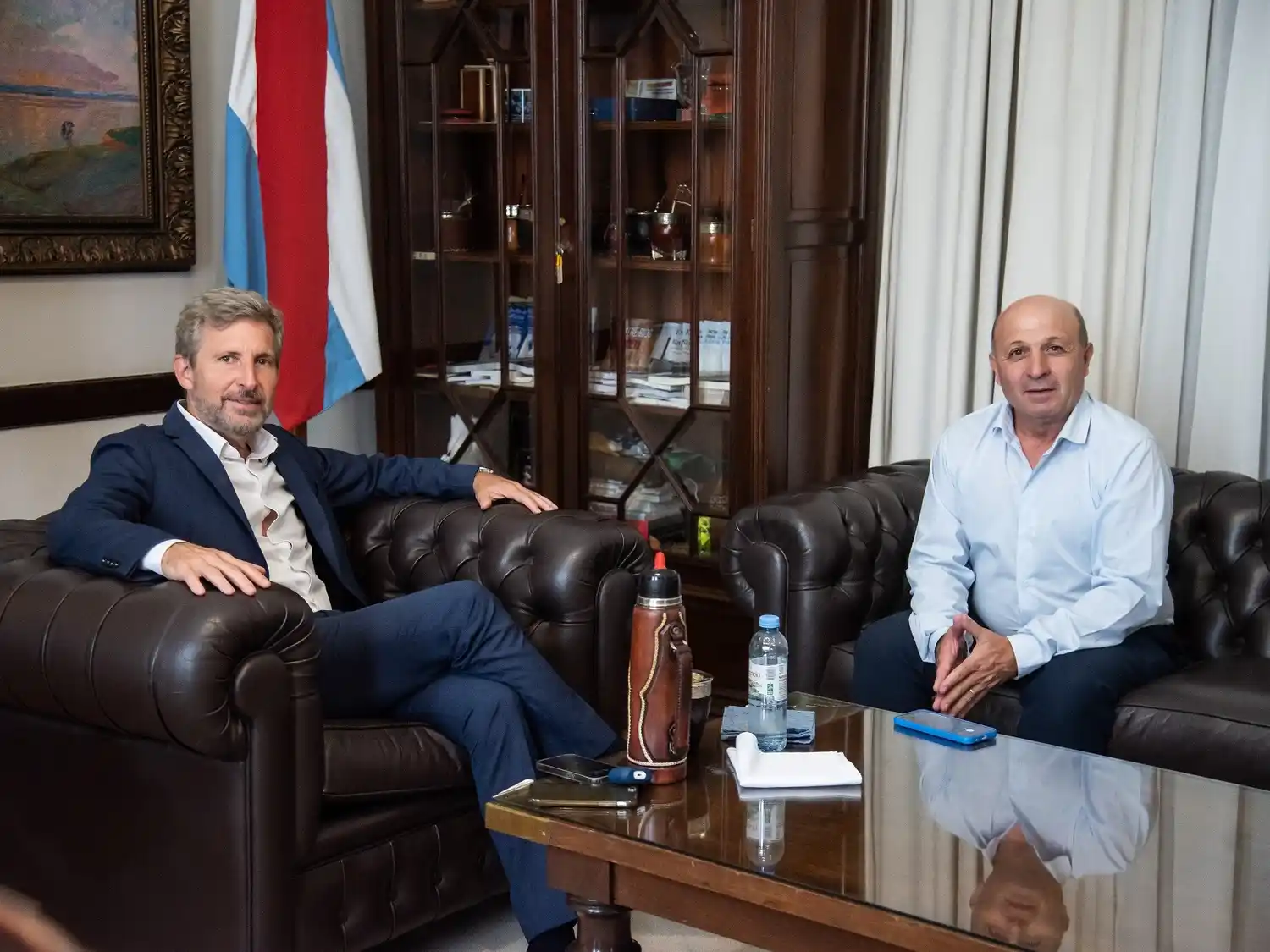 Frigerio y Menescardi analizaron el avance del proyecto termal en General Galarza