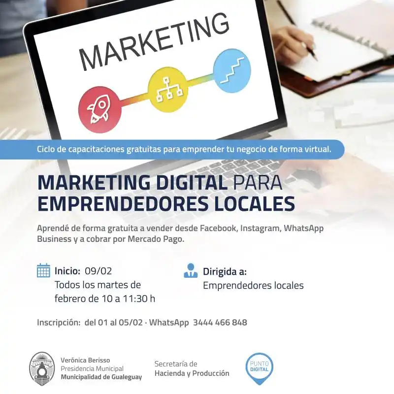 Capacitaciones gratuitas para emprender un negocio virtual