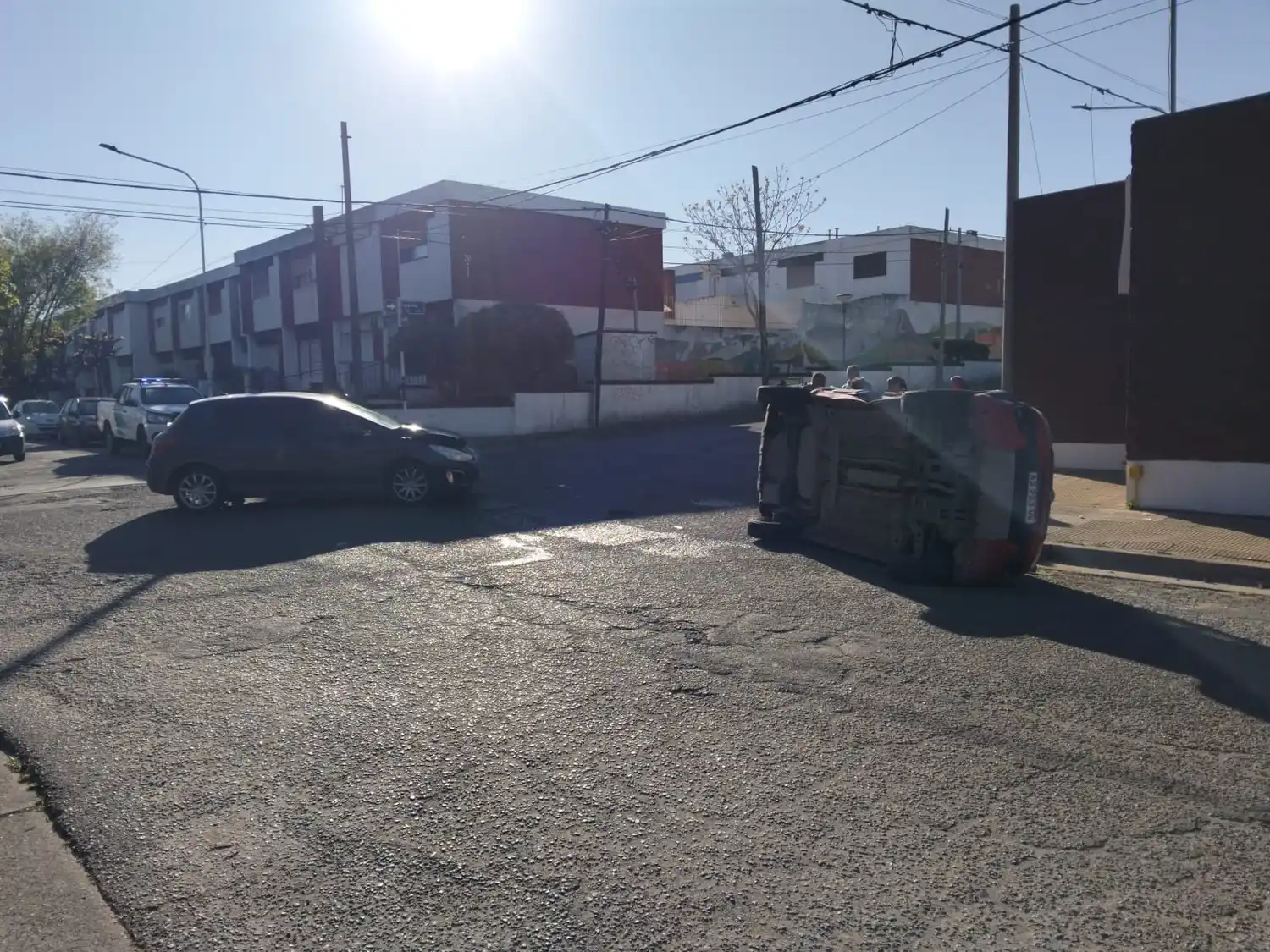 Un accidente de tránsito se registró este martes en la zona de la Terminal.