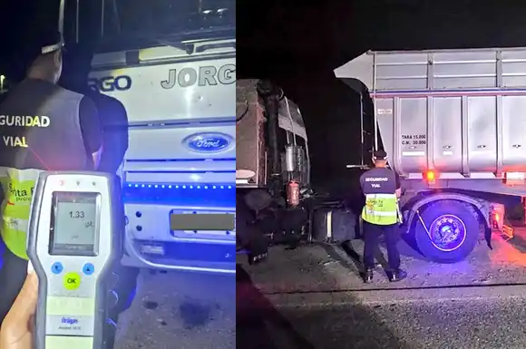 Le retuvieron la licencia de un conductor profesional que manejaba alcoholizado por RP16