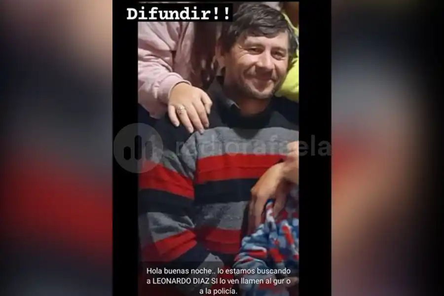 Buscan desesperadamente a Leonardo Diaz, desaparecido desde el lunes