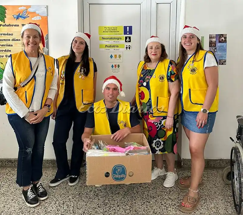 Integrantes del Club de Leones visitaron el Hospital Municipal Dr. Emilio Ferreyra