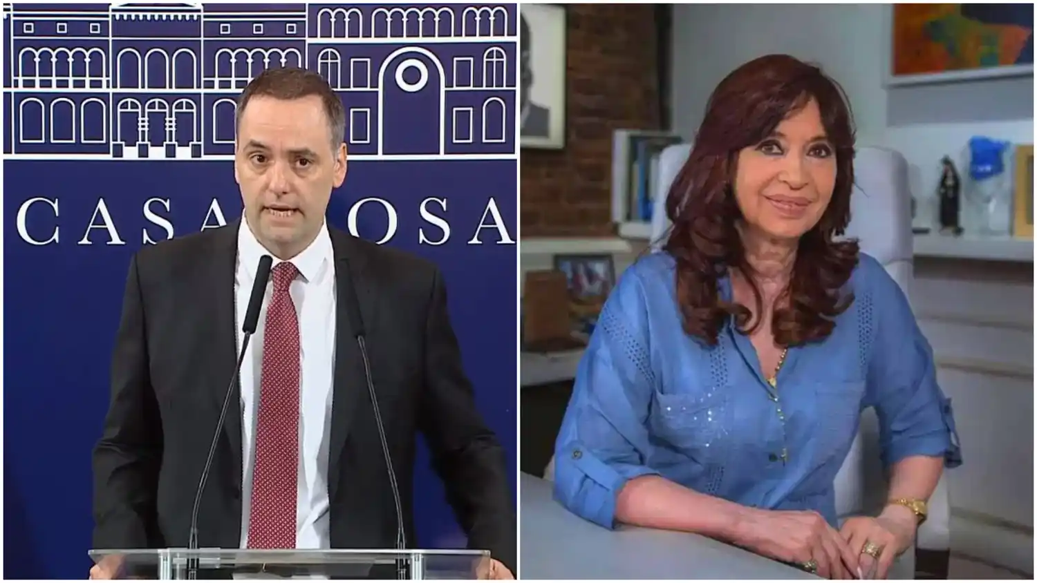 El Gobierno anunció que "por orden de Milei" da de baja la jubilación de privilegio y la pensión de Cristina Kirchner