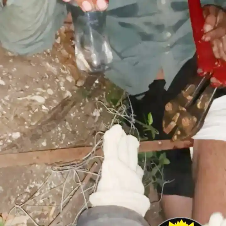 Bomberos Zapadores rescataron a un hombre herido en barrio La Bianca